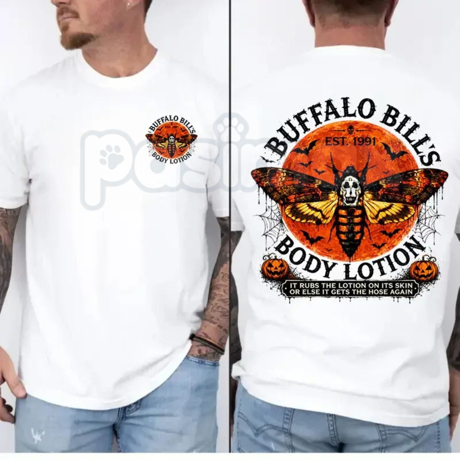 Silence Of The Lambs Buffalo Shirt – Hannibal Lecter Graphic Tee, Vintage Halloween Horror Movie Unisex T-Shirt