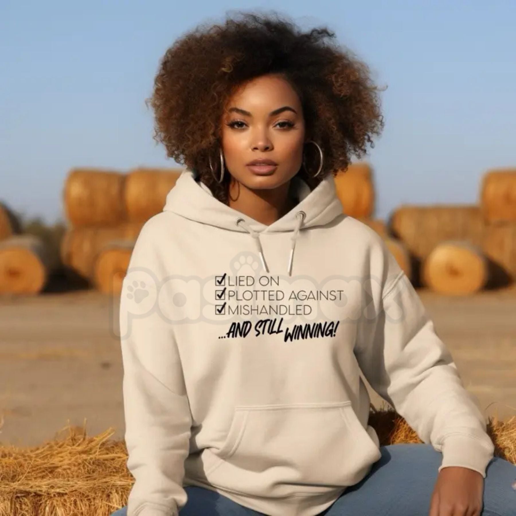 Pasimax Still Winning Resilience Hoodie – Motivational Statement Streetwear, Lied On Plotted Against Graphic Pullover, Unisex