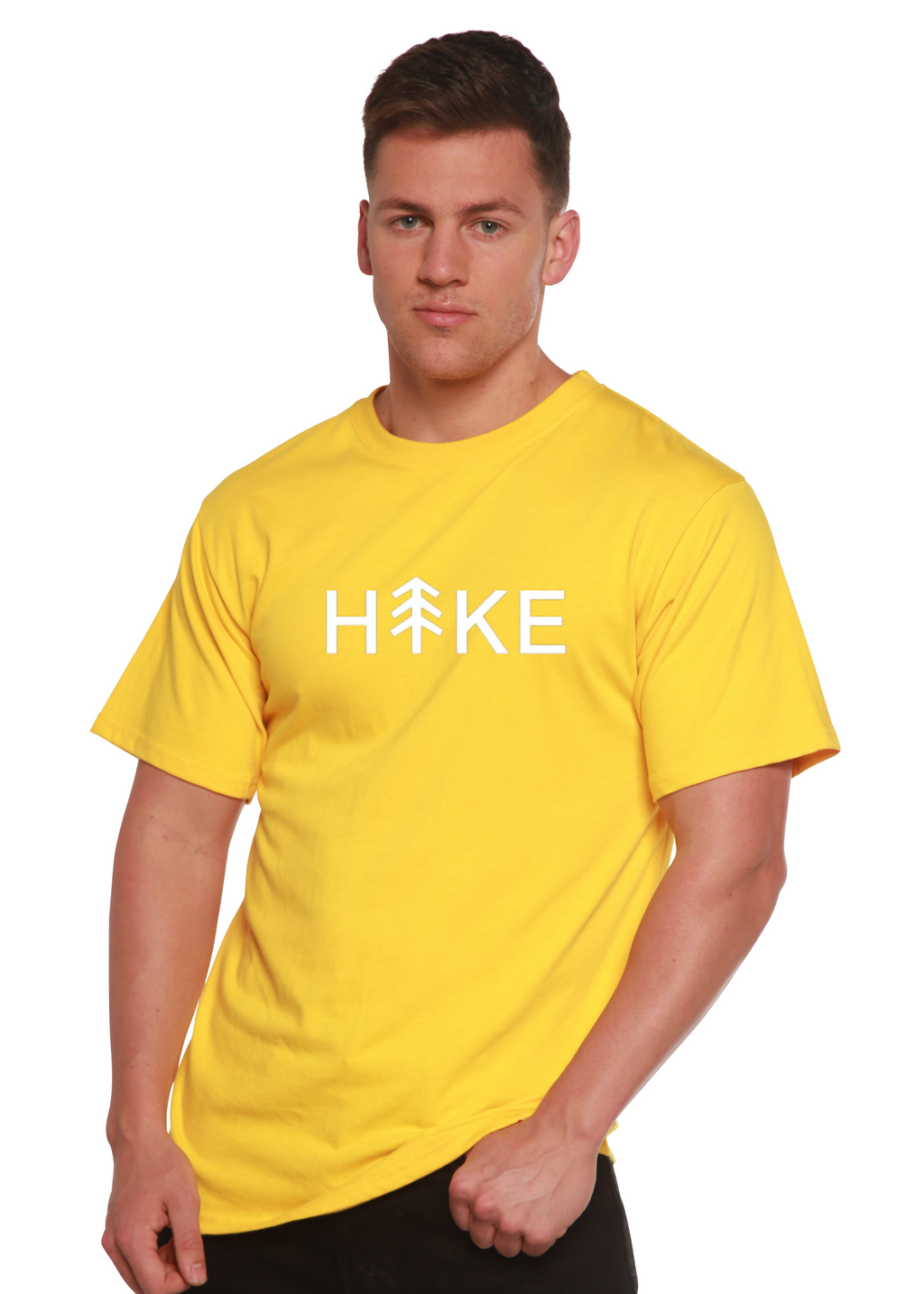 Spun Bamboo Hike Men's Bamboo Viscose/Organic Cotton Short Sleeve Graphic T-Shirt — alternative angle