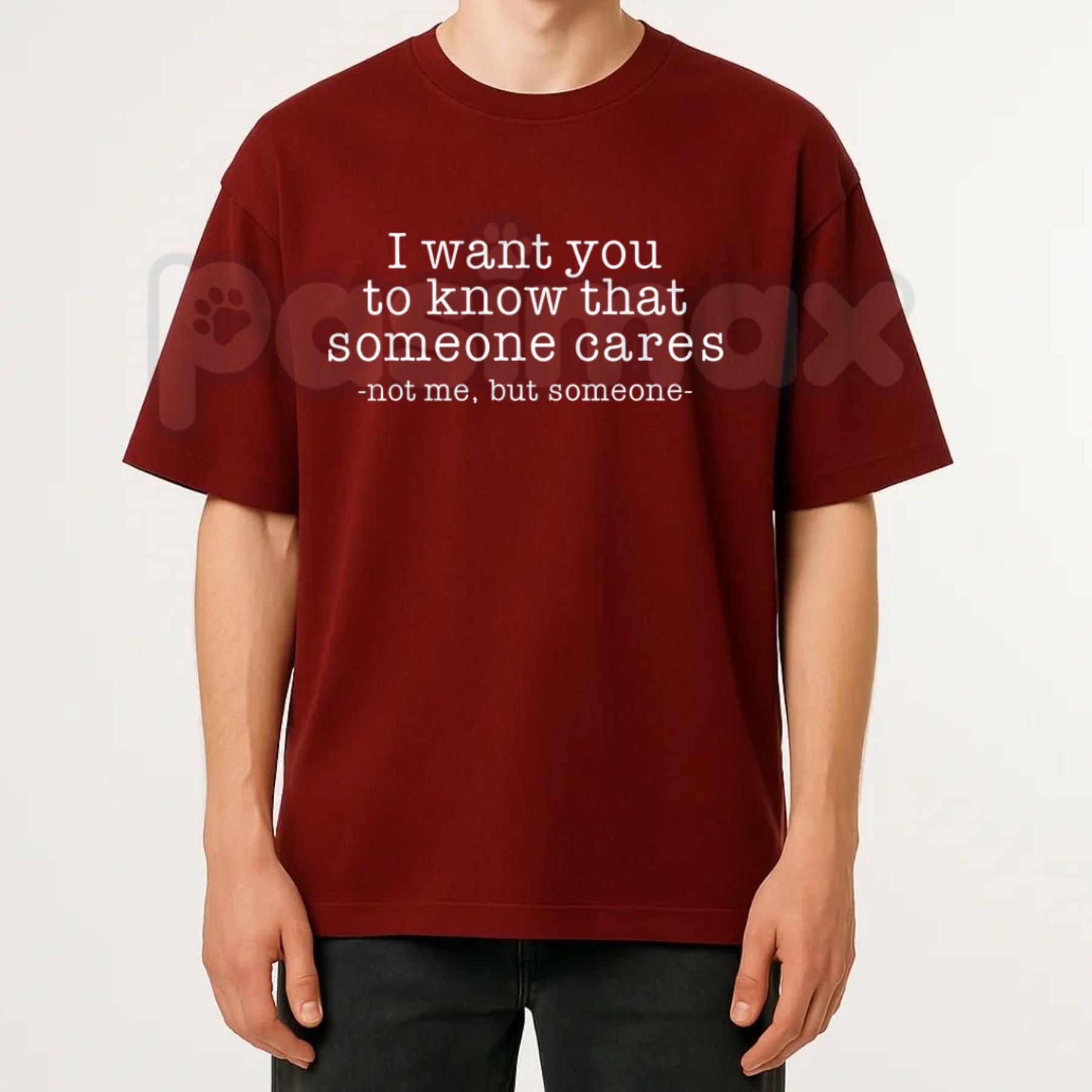 "Someone Cares Not Me" Sarcastic Quote T-Shirt – Funny Minimalist Graphic Tee, Premium 100% Cotton Sassy Statement Top, Soft Lived-In Heavyweight Introvert Humor Shirt, Made in USA