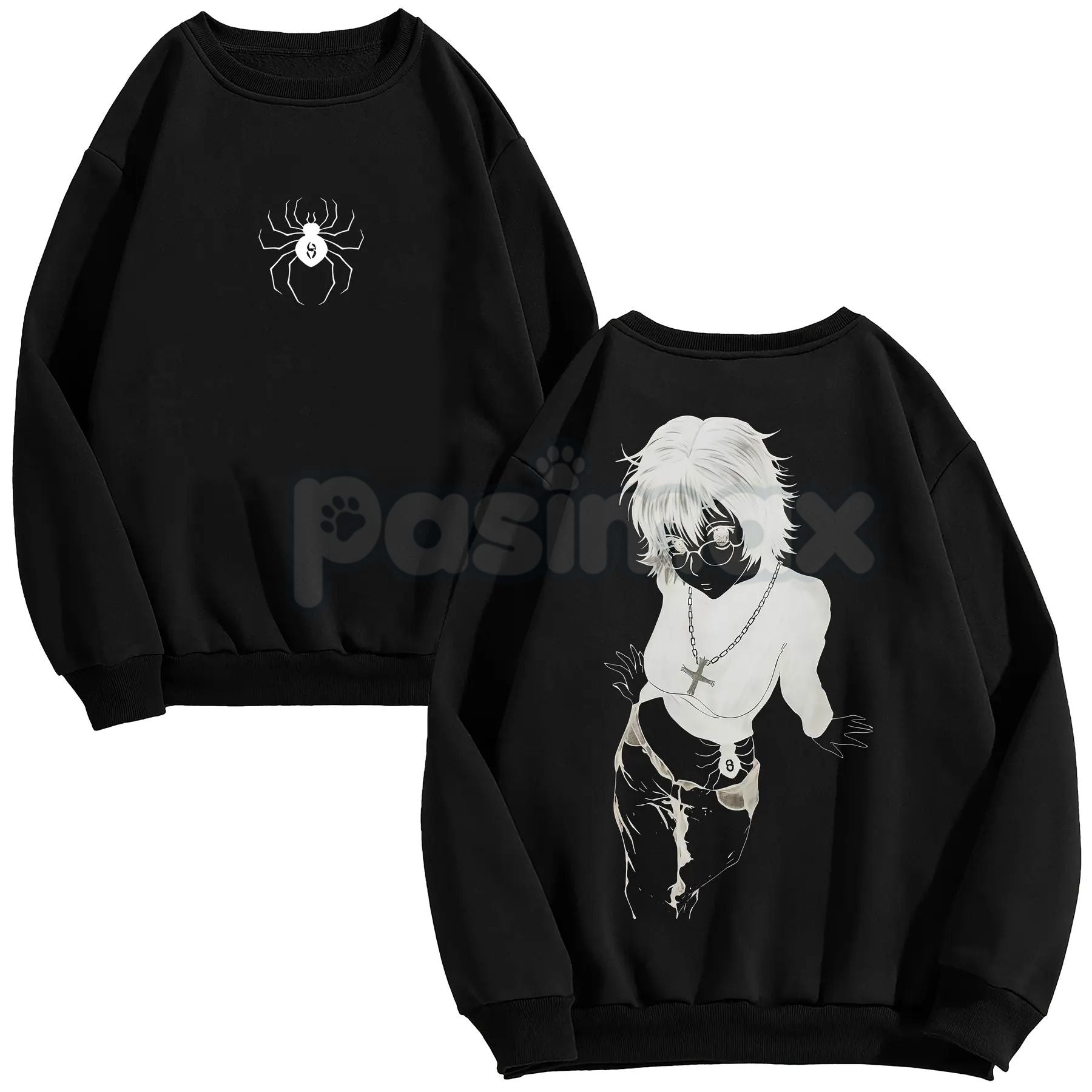 Pasimax Shizuku #8 Phantom Troupe Graphic Tee – Hunter x Hunter Streetwear Hoodie & Double-Sided Vintage Sweatshirt — lifesty