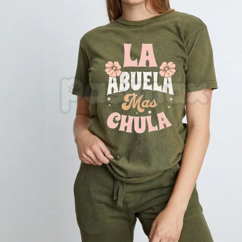 Pasimax "La Abuela Más Chula" Spanish Graphic Tee — lifestyle context