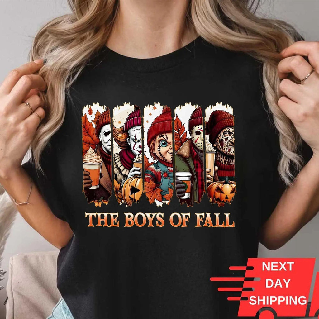 Pasimax 'The Boys Of Fall' Horror Shirt — lifestyle context