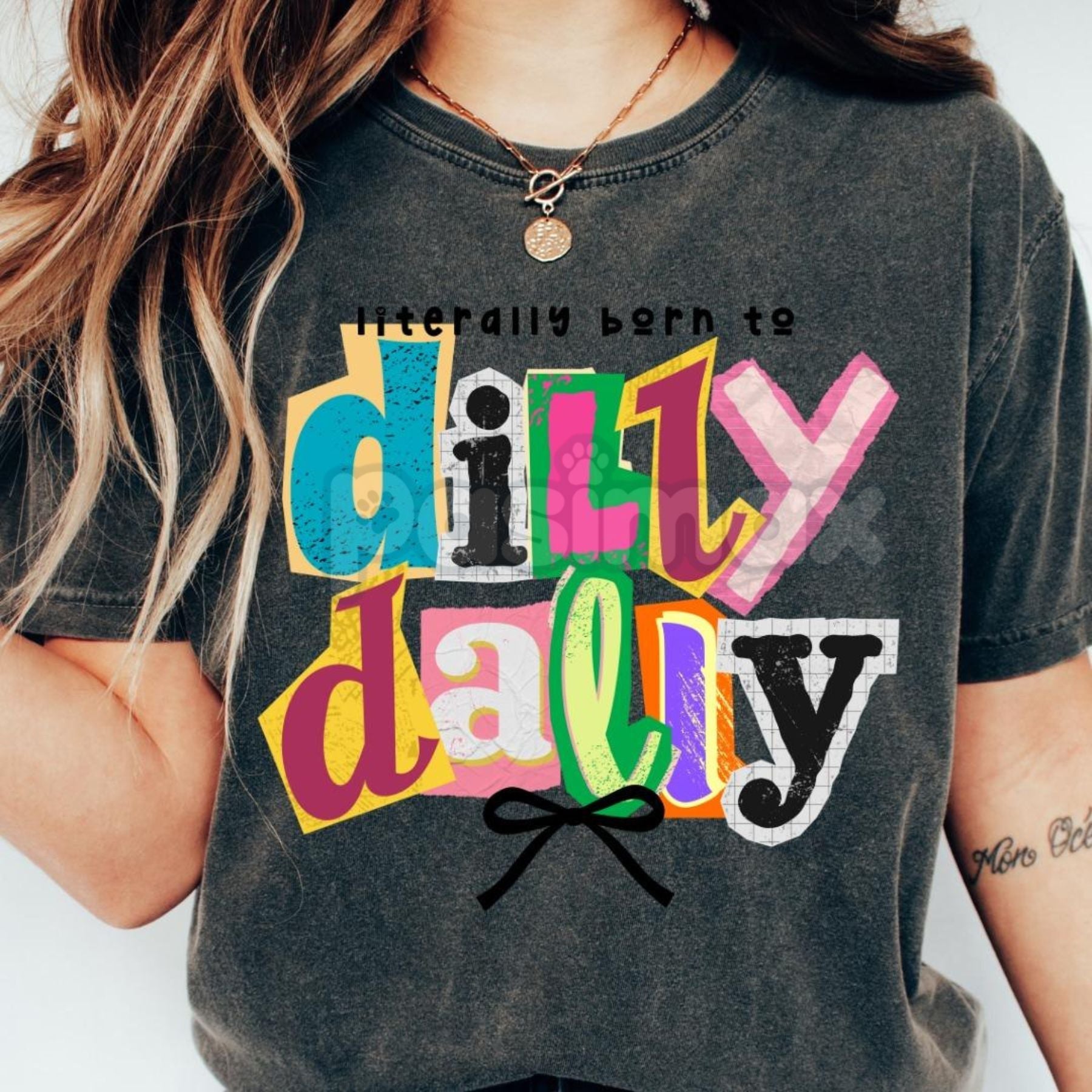 Pasimax Comfort Colors® Christian Faith Y2K T-Shirt – Retro Positivity Collage, Trendy Coquette Aesthetic, Ransom Letter Typo