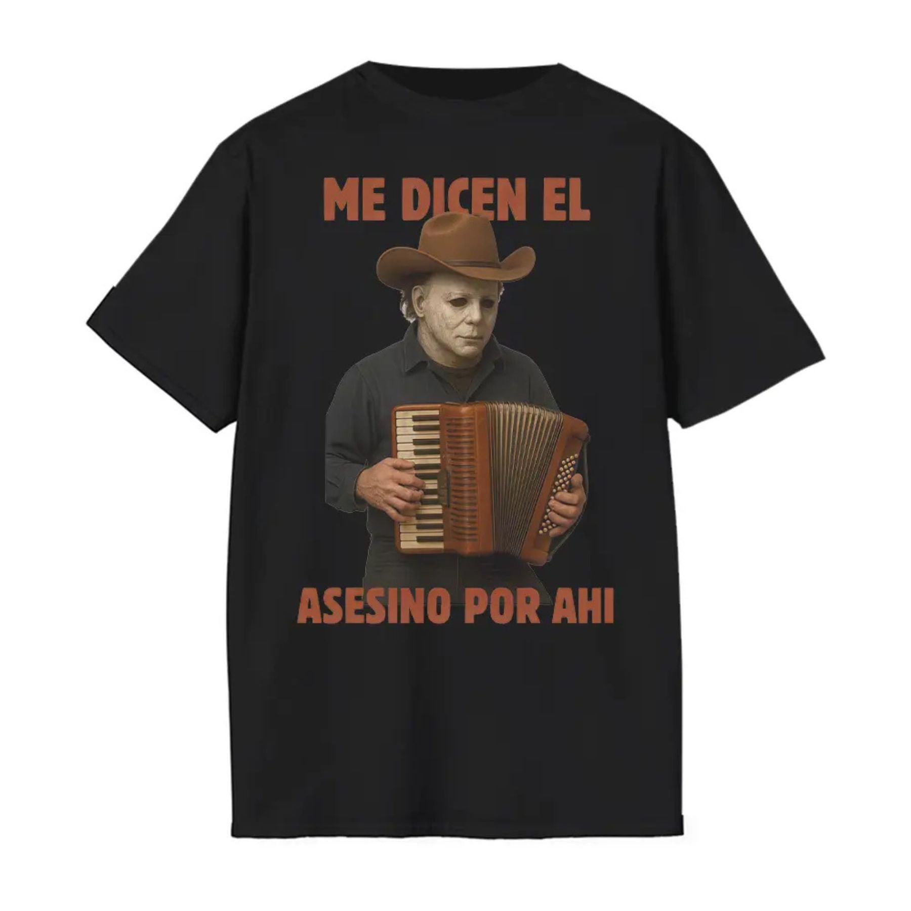 Pasimax "Me Dicen El Asesino Por Ahi" T-Shirt — detail close-up