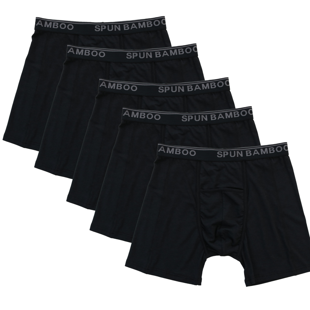 Spun Bamboo Men’s Bamboo Boxer Briefs — Ultra-Soft, Breathable Everyday Underwear — feature highlight