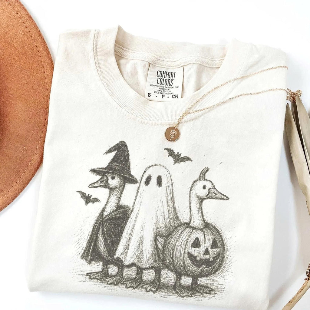 Pasimax Comfort Colors Goose Halloween Shirt — lifestyle context