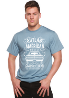 Spun Bamboo Outlaw American Muscle Spun Bamboo® Men's Bamboo Viscose/Organic Cotton Short Sleeve Graphic T-Shirt — back view