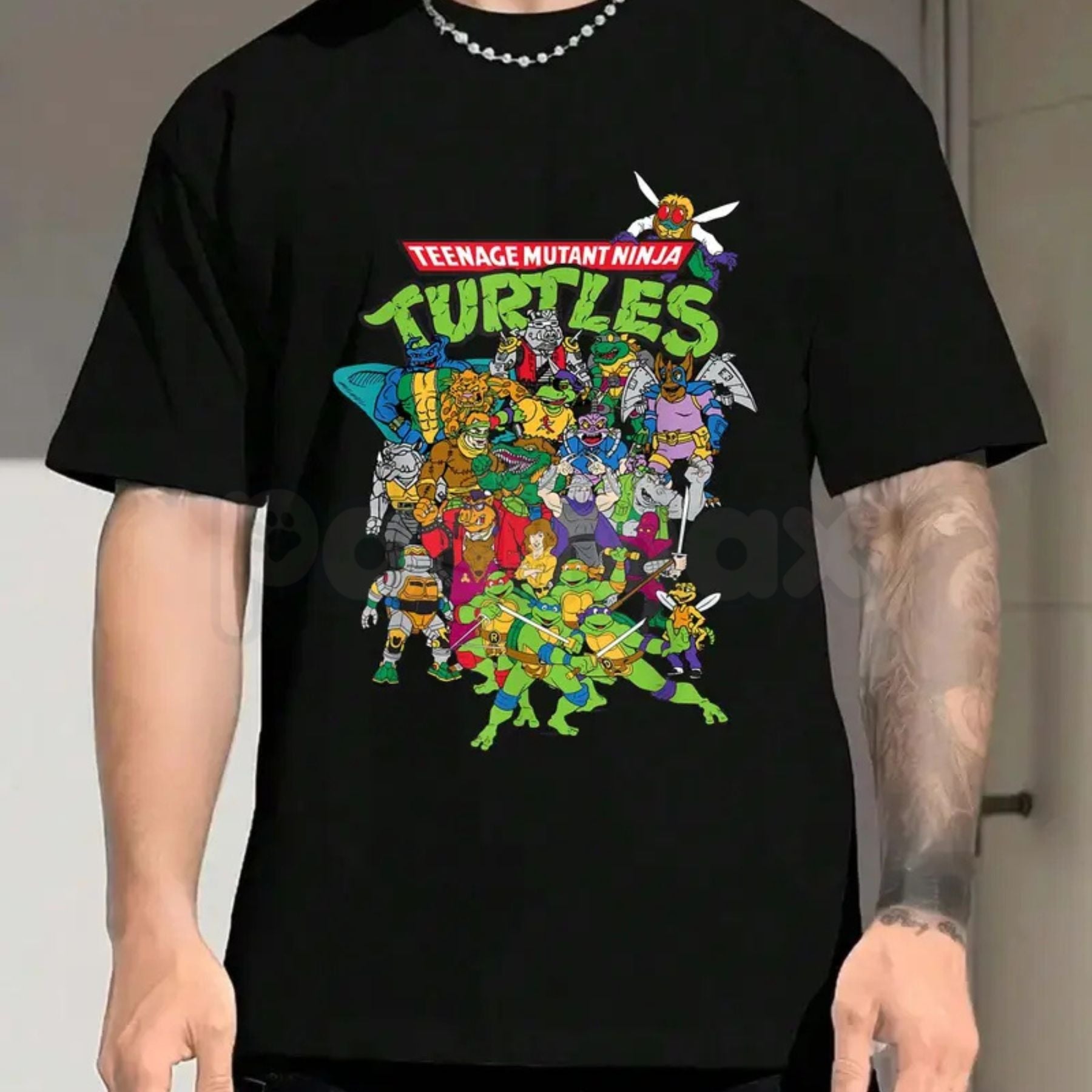Pasimax TMNT "Large Character Group" T-Shirt — lifestyle context