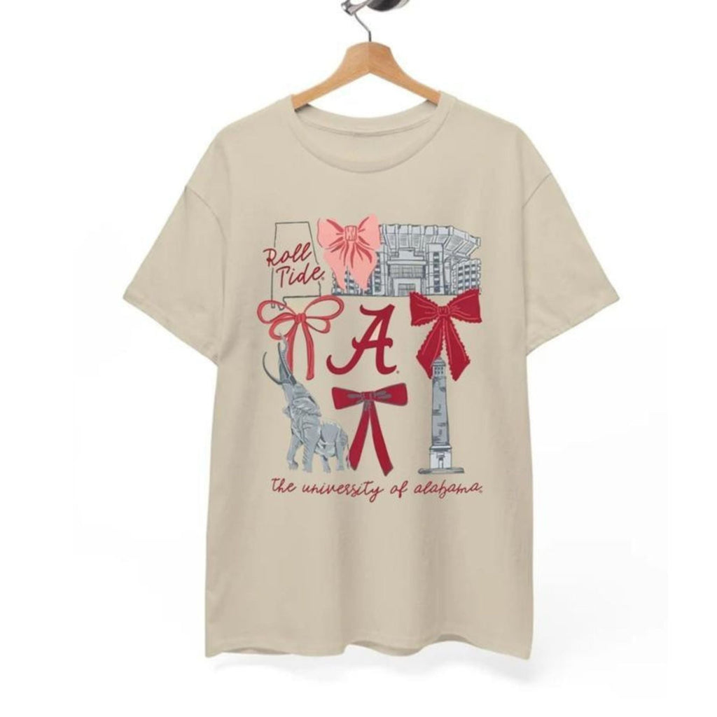 Pasimax Vintage Coquette NCAA College T-Shirt — lifestyle context