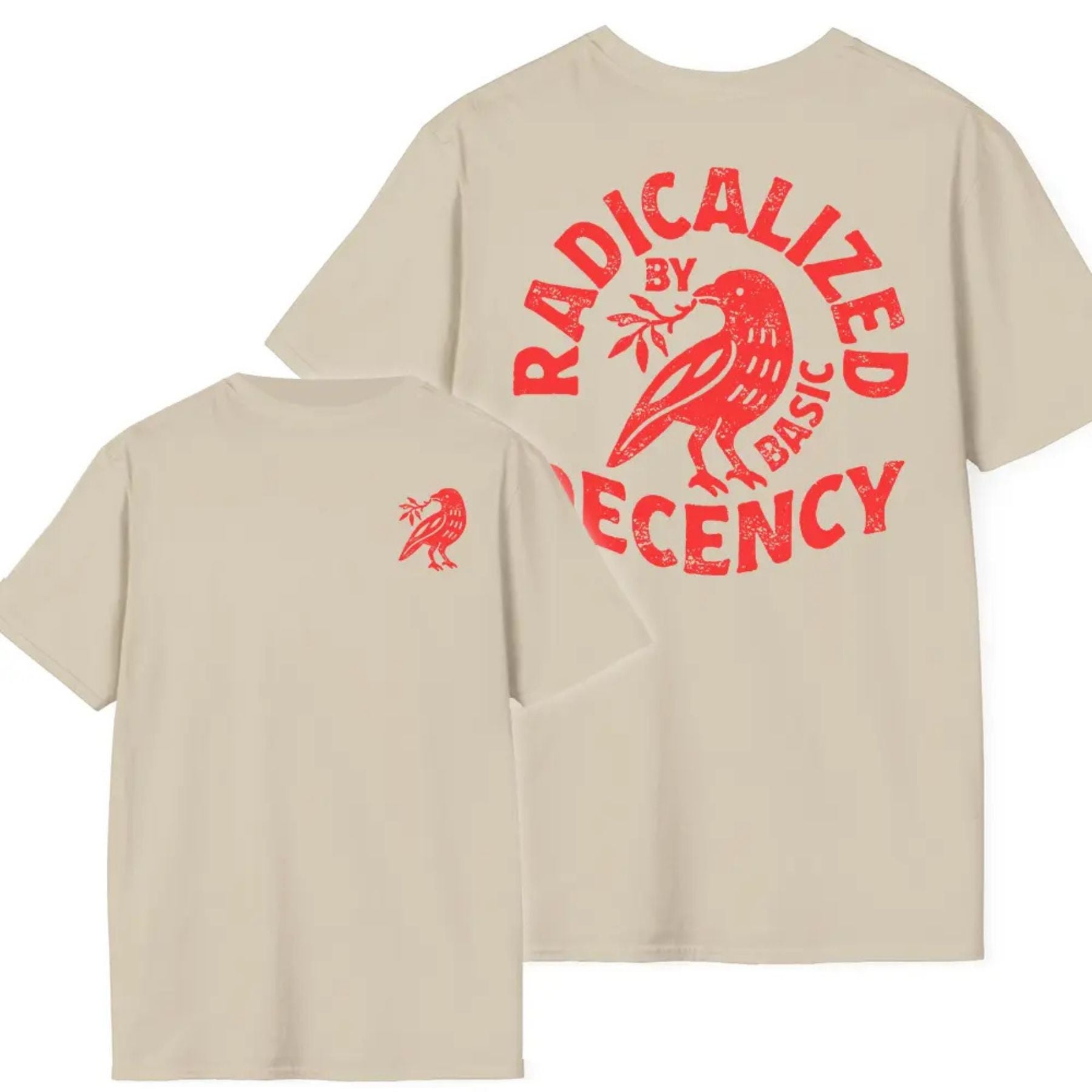 Pasimax "Radicalized By Basic Decency" T-Shirt — lifestyle context