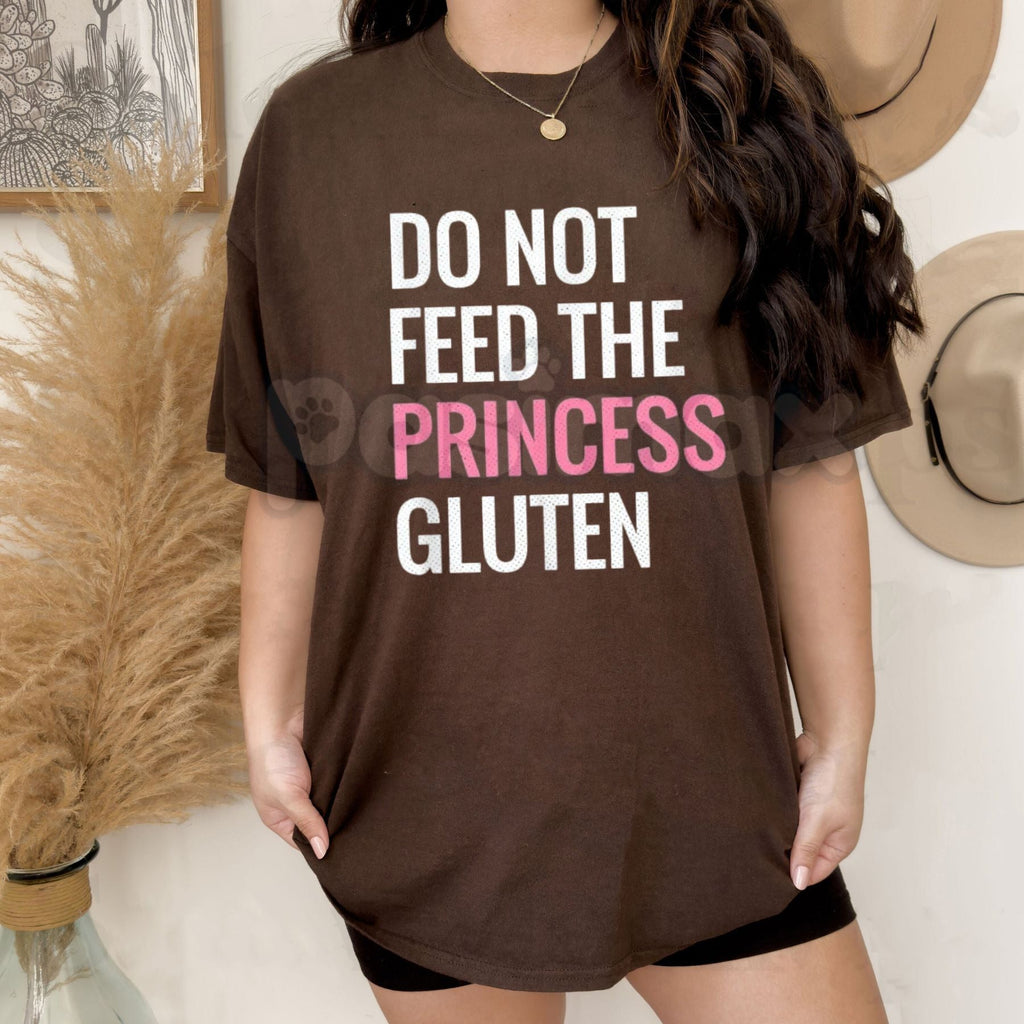 "Gluten Free Princess" Funny T-Shirt – Sarcastic Allergy Awareness Graphic Tee, Premium 100% Cotton Celiac Humor Top, Soft Lived-In Heavyweight Wheat-Free Lifestyle Shirt, Made in USA