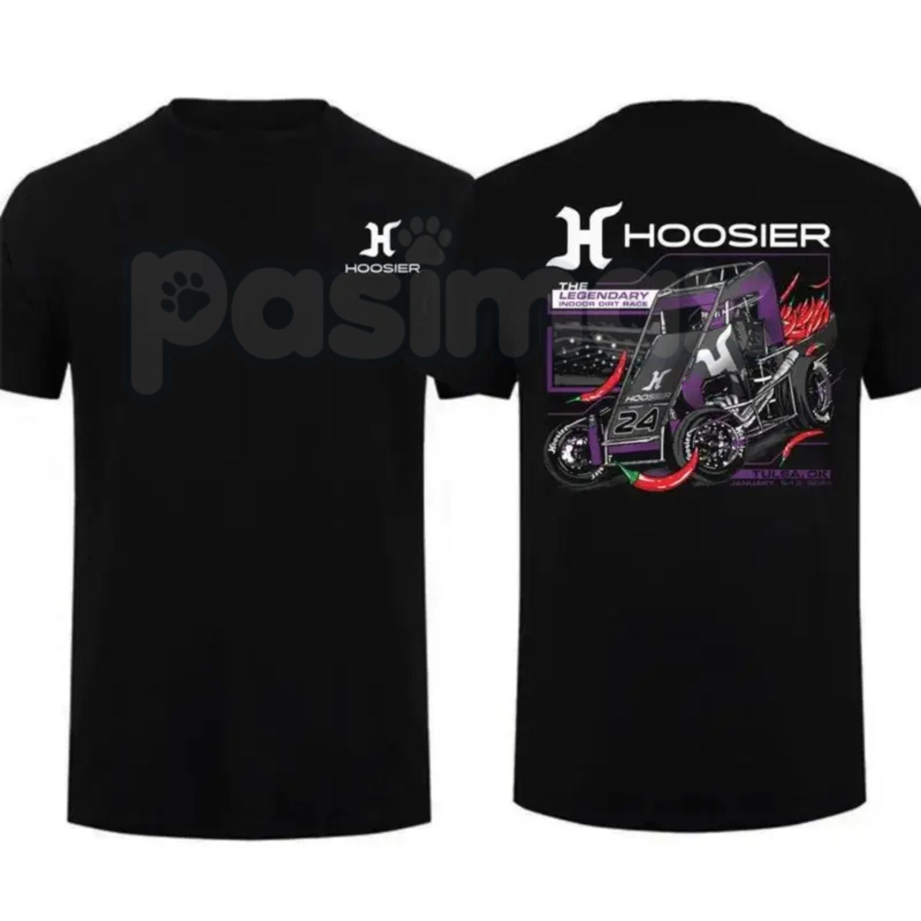 Hoosier Racing Sprint Car T-Shirt – Dirt Track Motorsports Fan Tee, Premium 100% Cotton Outlaw Sprint Car Top, Soft Lived-In Heavyweight Racing Life Shirt, Made in USA