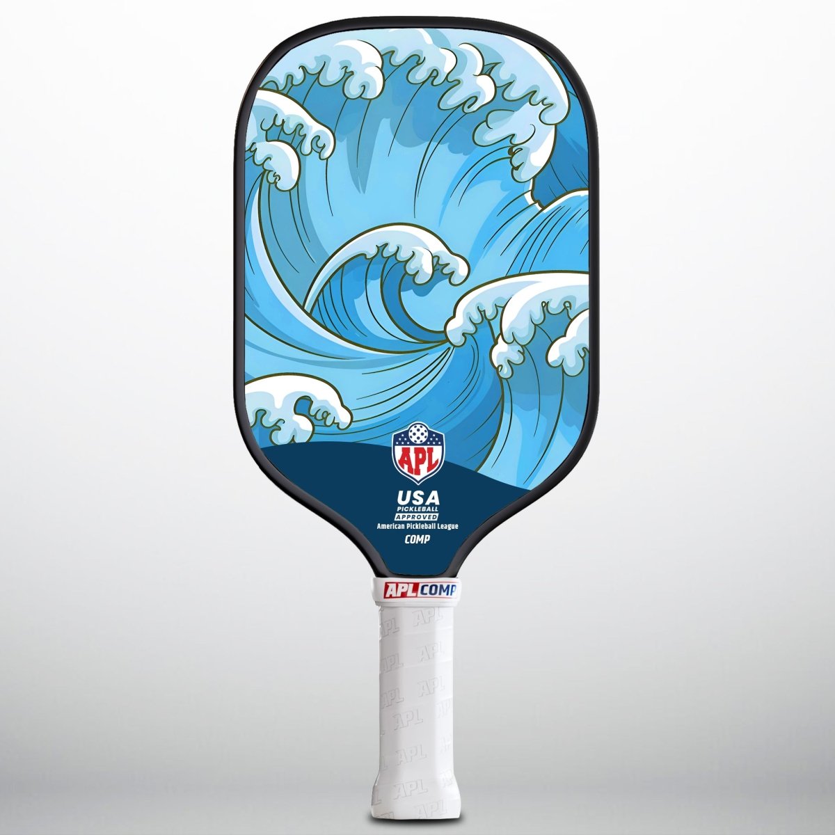 APL - Ocean Waves Pickleball Paddle | 16mm Carbon Fiber | Best Pickleball Paddles | American Pickleball League