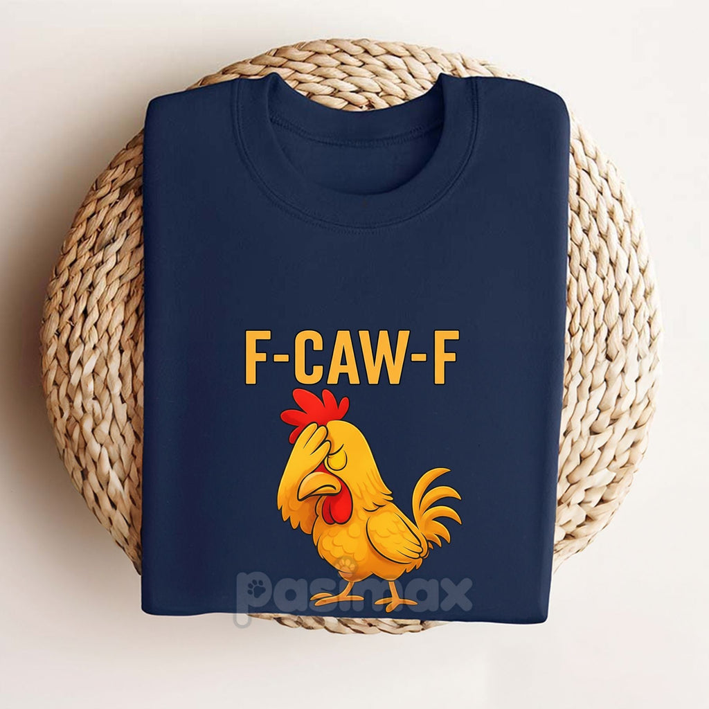 Pasimax "F-Caw-F" Funny Chicken T-Shirt — lifestyle context