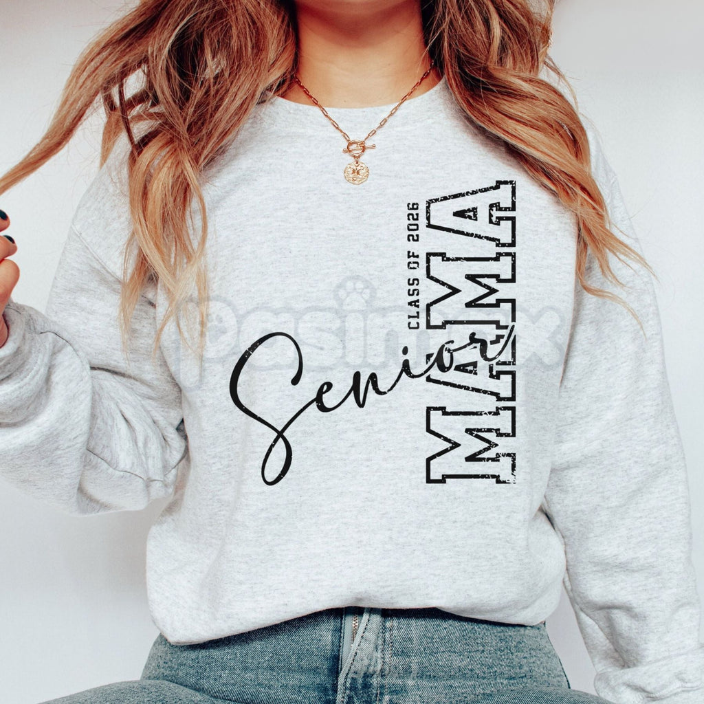 Pasimax Class of 2026 Senior MAMA Sweatshirt | Graduation Mom Crewneck | Senior 2026 Mama Graphic Shirt | Proud Graduation Mo