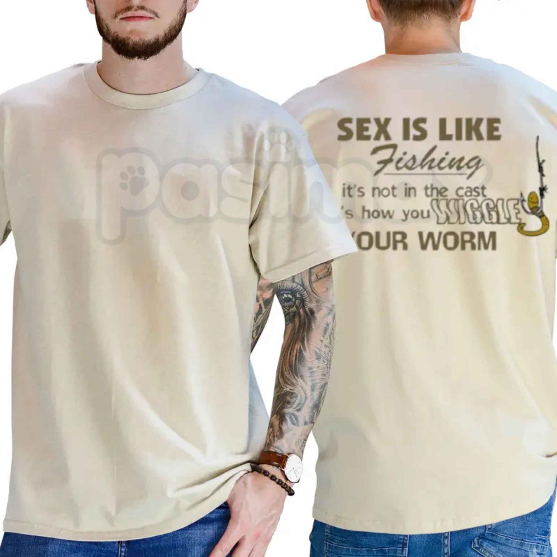 Think Like A Fish Graphic Tee – Funny Angler Weekend Fishing Trip Shirt, Classic Outdoor Fisherman Gift Unisex Cotton Graphic T-Shirt