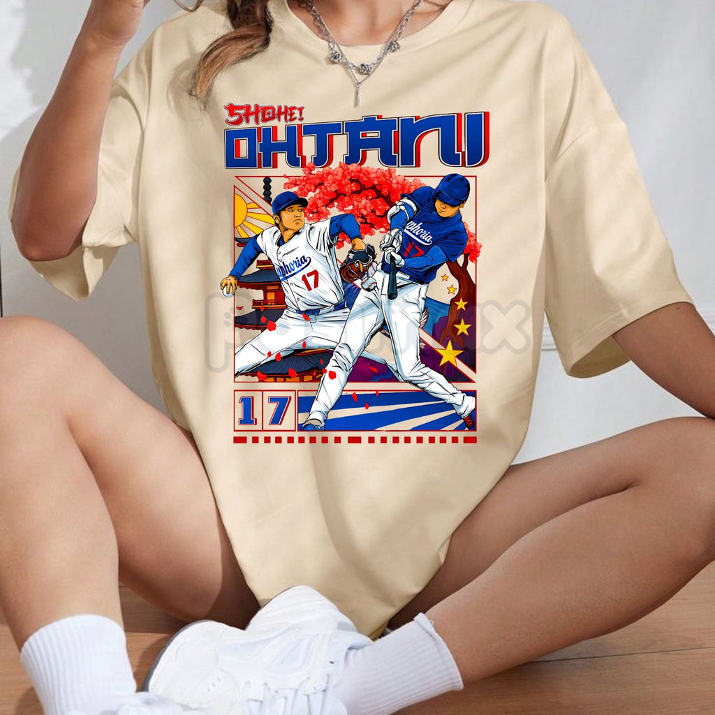 Pasimax Shohei Ohtani Graphic T-Shirt LA Baseball MVP Tee - Angels Dodgers Japan MLB Fan Apparel, Unisex Baseball Gift — life