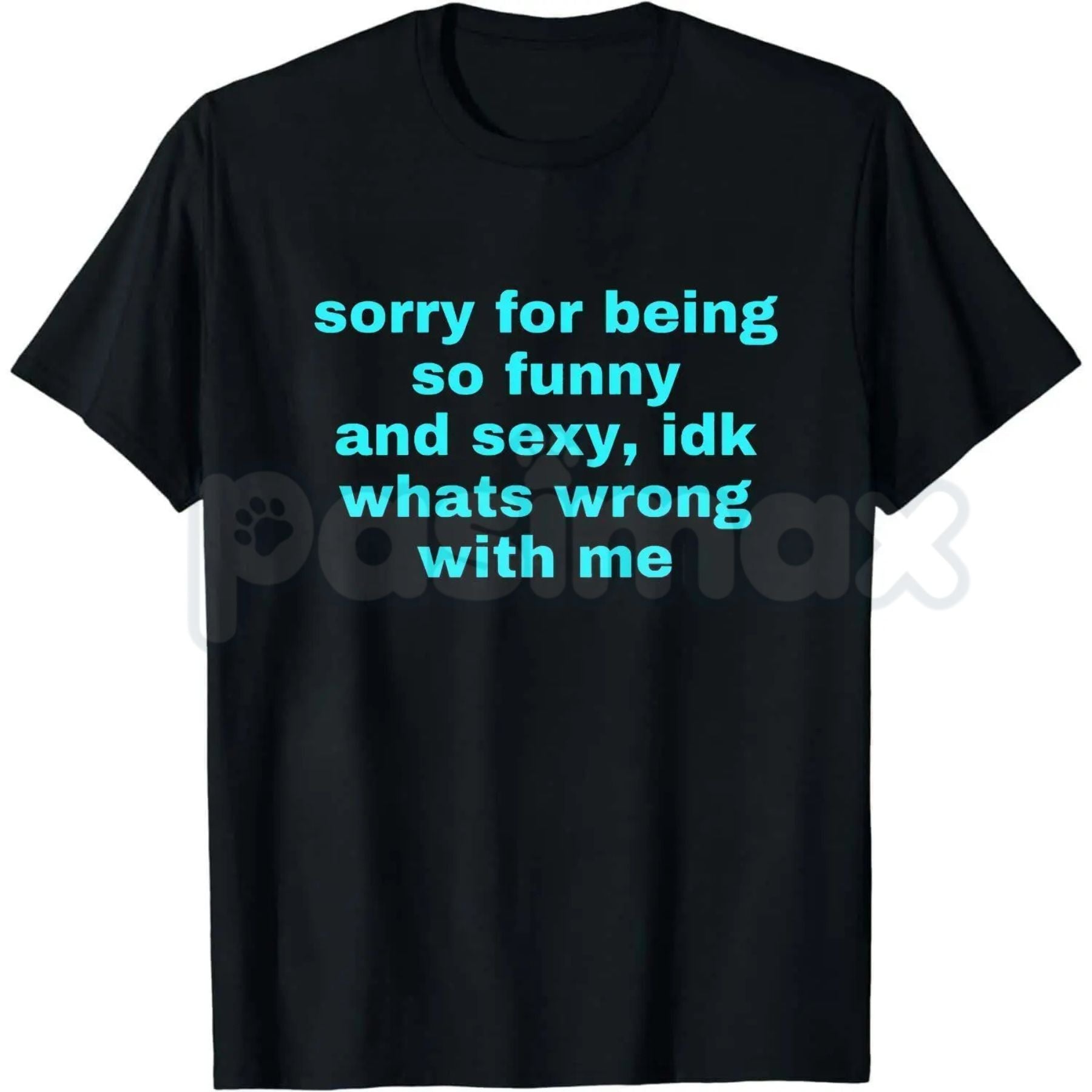 "Sorry For Being So Funny And Sexy" T-Shirt – Funny Ironic Meme Graphic Tee, Premium 100% Cotton Sarcastic Humility Top, Soft Lived-In Heavyweight Main Character Energy Shirt, Made in USA