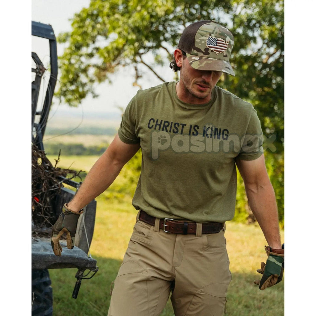 Pasimax "Christ Is King" T-Shirt — lifestyle context