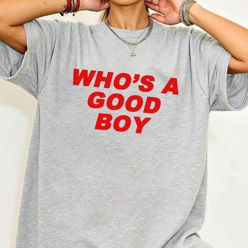 Pasimax "Who's A Good Boy" Nostalgic T-Shirt — lifestyle context