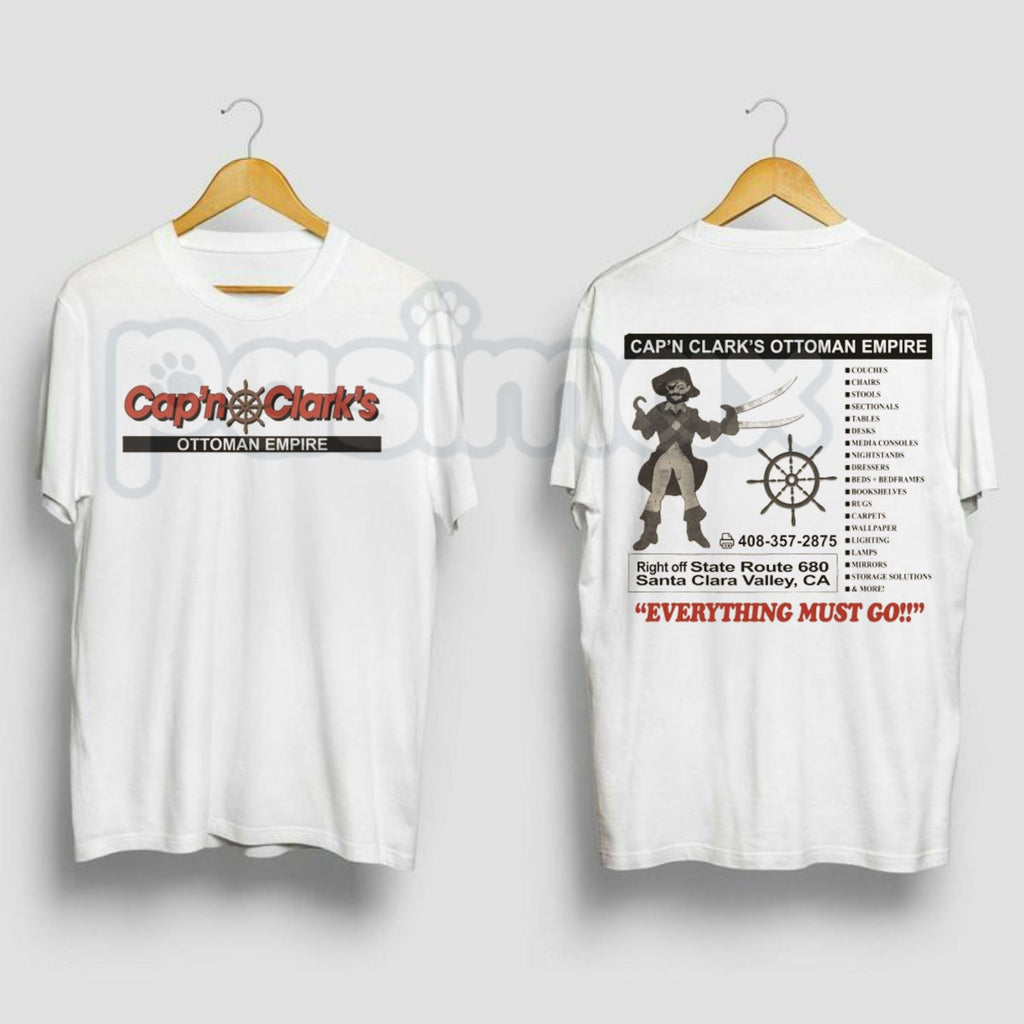Cap’n Clark’s "Ottoman Empire" T-Shirt – Funny History Pun Graphic Tee, Premium 100% Cotton Nautical & Furniture Humor Top, Soft Lived-In Heavyweight Sarcastic Captain Shirt, Made in USA