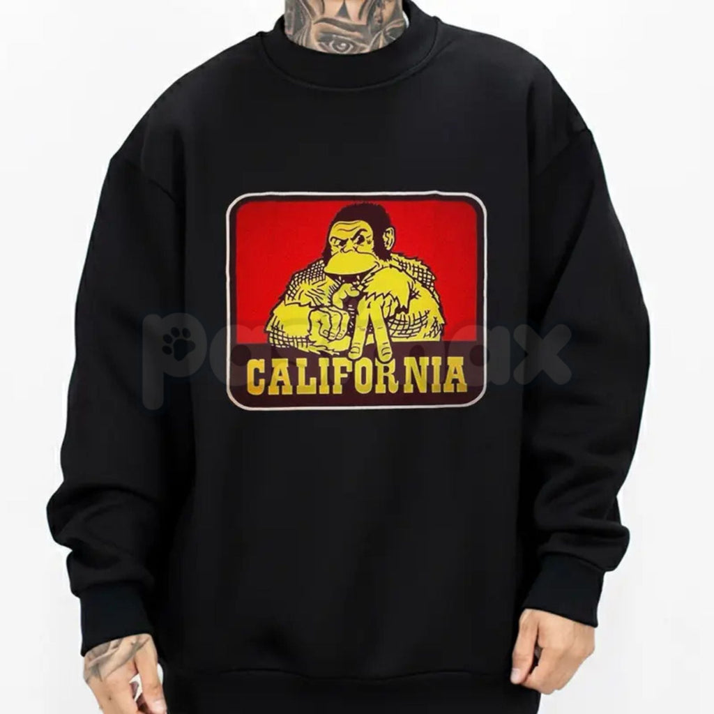 California Monkey LA Chicano Shirt – Chicana Cholo Style Hoodie & Los Angeles Streetwear Sweatshirt