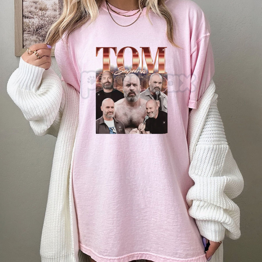 Pasimax Retro TOM SEGURA Homage T-Shirt - Comedian Stand-Up Star Tee, Vintage Tom Segura Fan Merch, Unisex Comedy Streetwear 