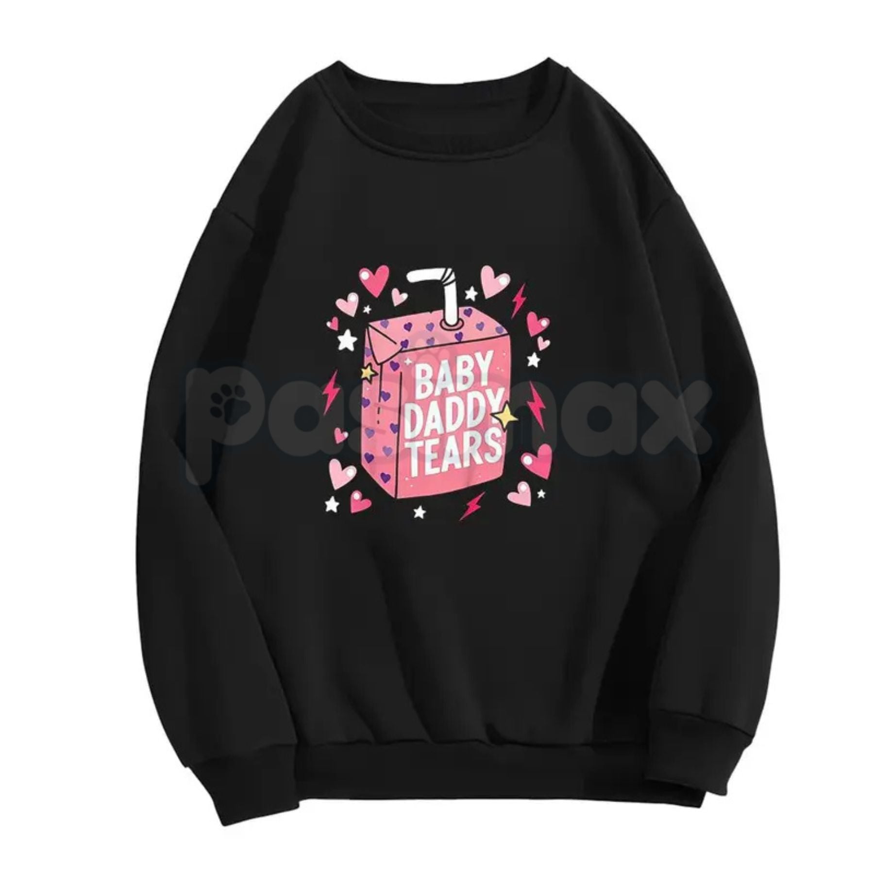 Pasimax Baby Daddy Tears Love Heart Shirt – Dad Is My Valentine Hoodie & Funny Sarcastic Sweatshirt — lifestyle context