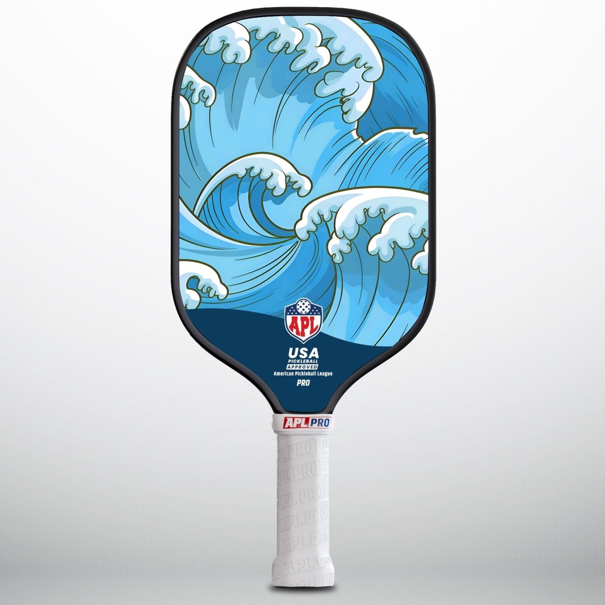 APL - Ocean Waves Pickleball Paddle | 16mm Carbon Fiber | Best Pickleball Paddles | American Pickleball League