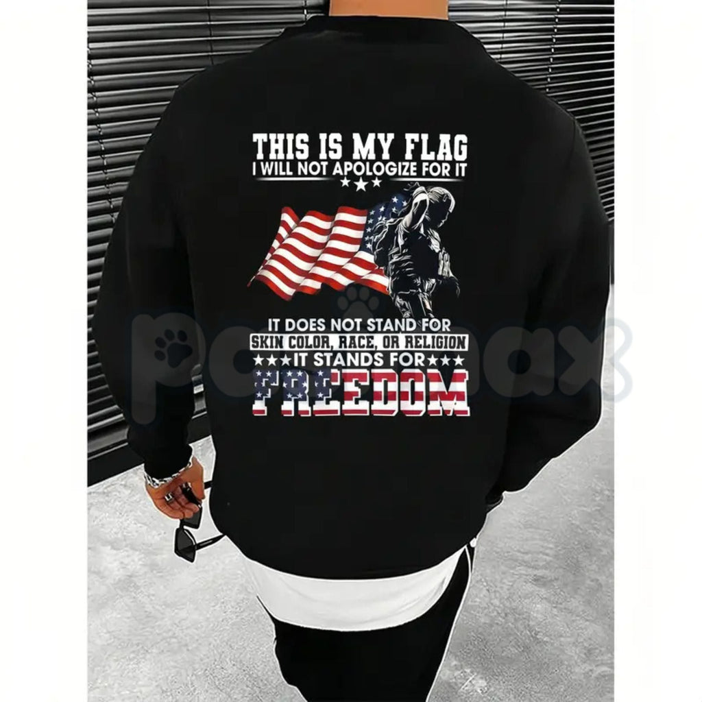 Pasimax Stand for Freedom Shirt – Bold Slogan Graphic Hoodie & Casual Regular Fit Liberty Sweatshirt — lifestyle context