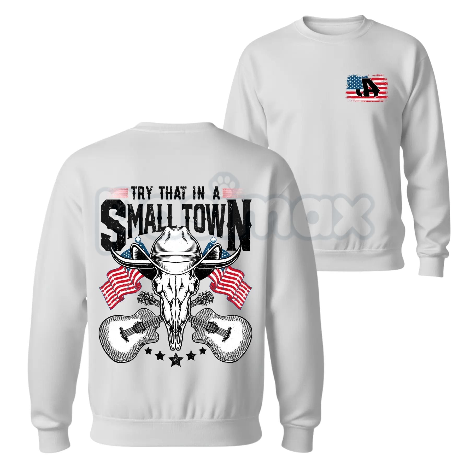 Pasimax Try That In A Small Town Hoodie – Vintage Country Music JA Shirt & Retro Western Movie Sweatshirt — lifestyle context