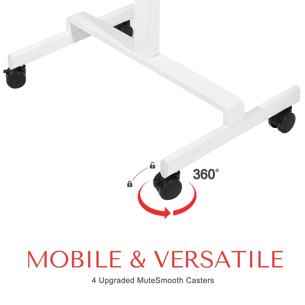 DeerRun® Adjustable Standing Desk - 31.5''L *18.9''W Large Rolling Laptop Desk for Treadmills, view 3