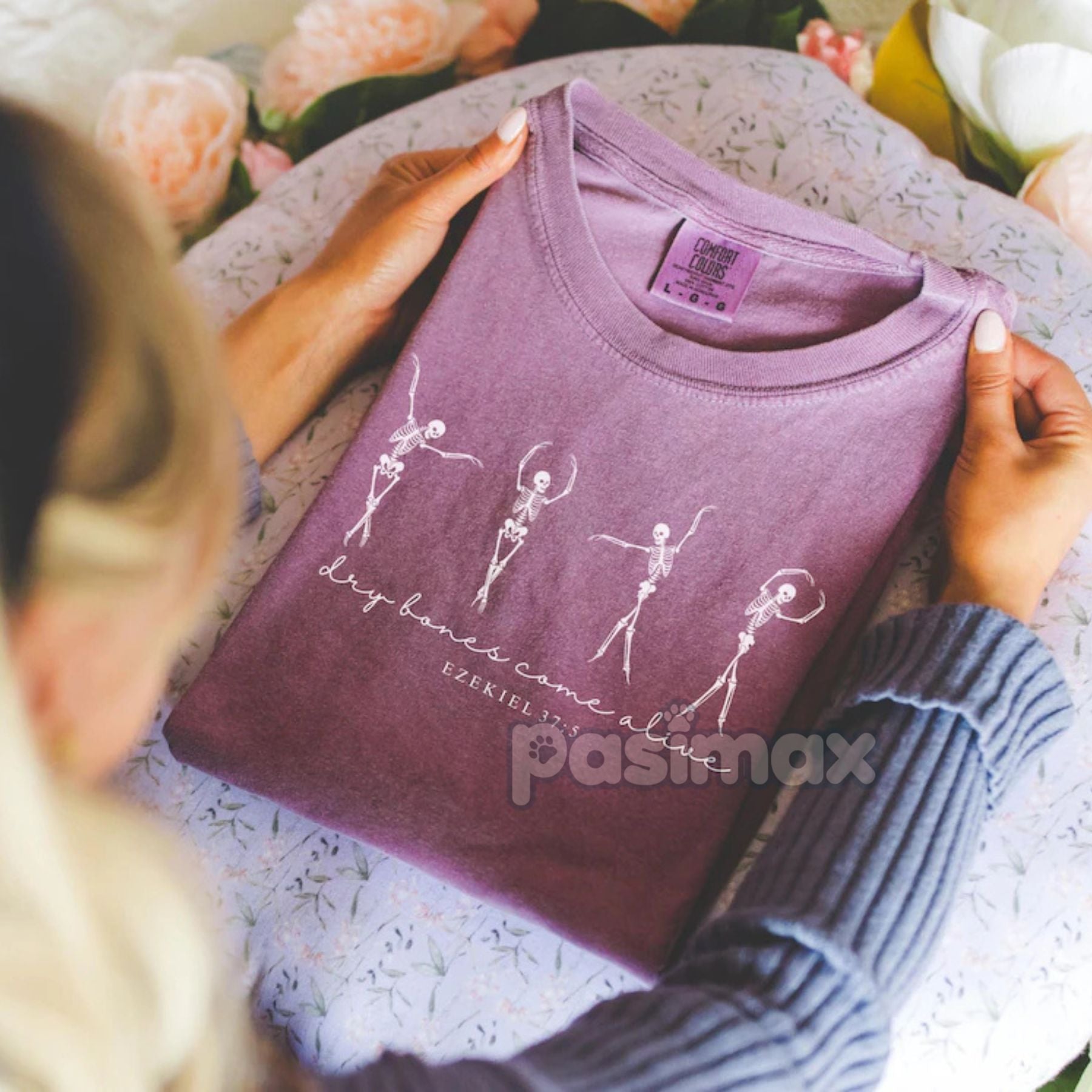 Pasimax 'Dry Bones Come Alive' Christian Halloween Shirt — lifestyle context