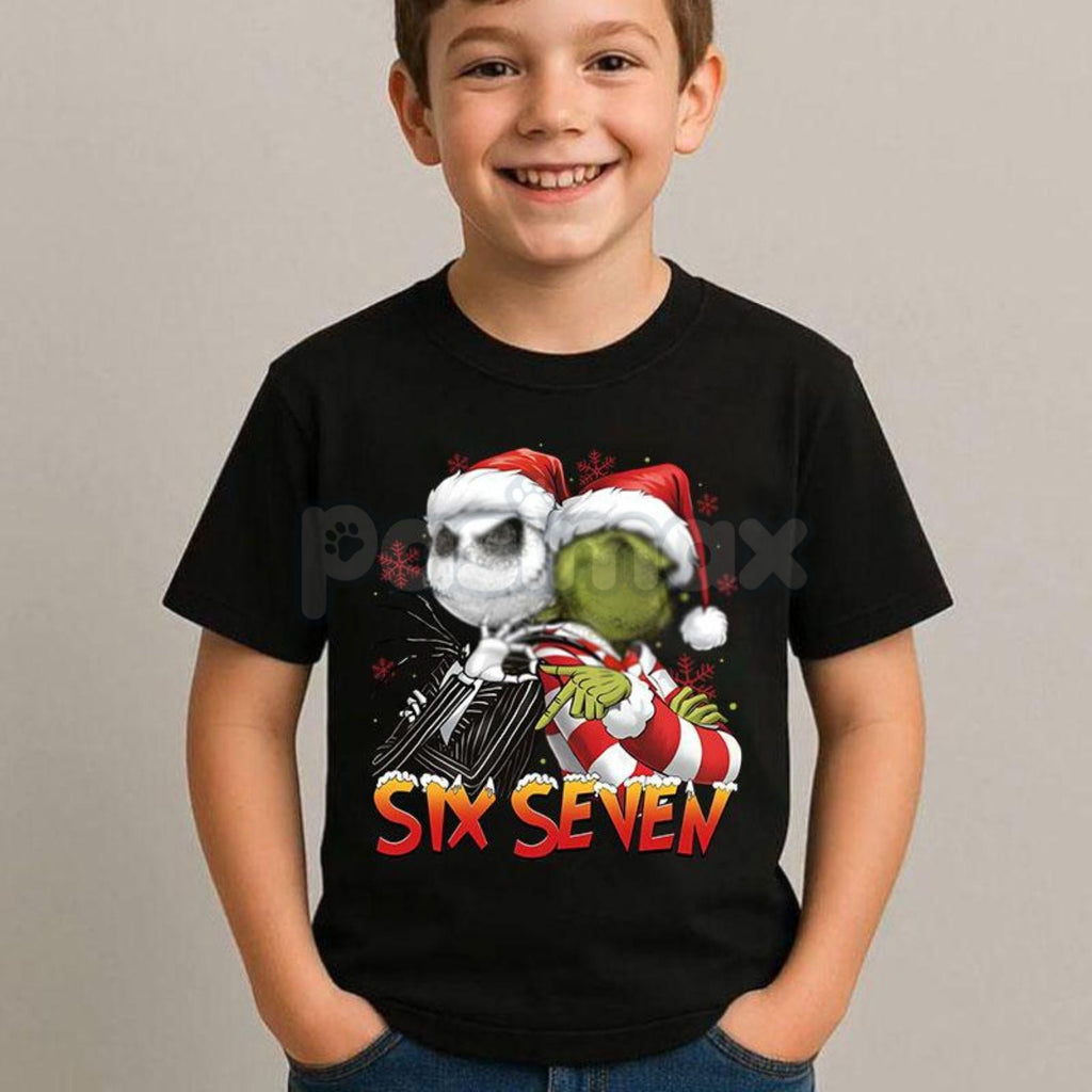 Pasimax Six Seven Christmas Meme Shirt – Funny Viral 67 Xmas T-Shirt, Holiday Humor Gift Tee — lifestyle context