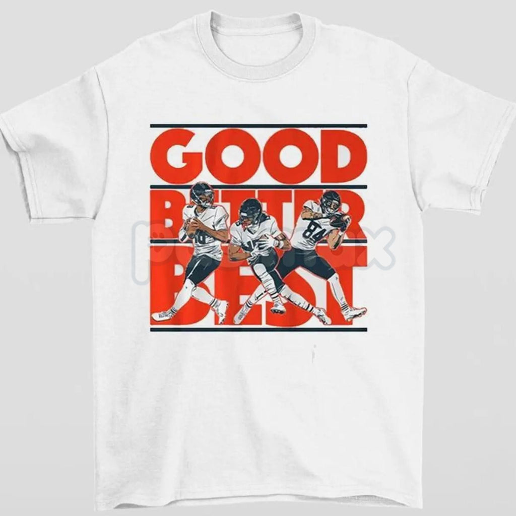 Pasimax Good Better Best Bear Graphic Tee - Motivational Slogan T-Shirt, Perseverance and Strength Apparel, Continuous Improv