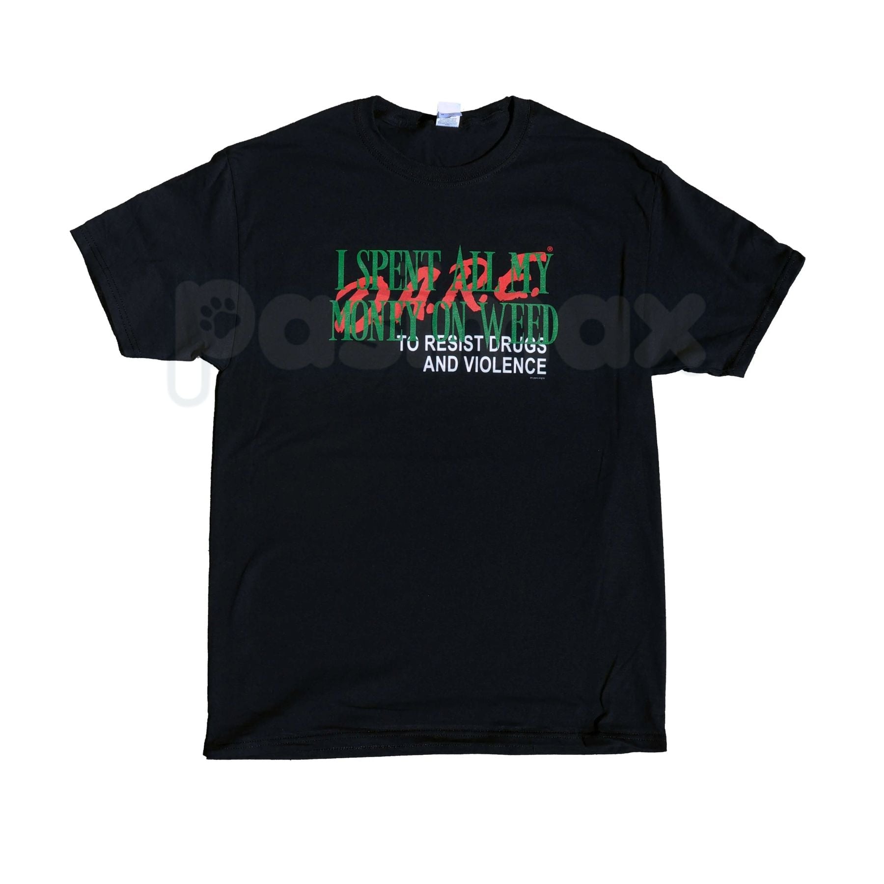 "I Spent All My Money On Weed" Funny T-Shirt – Retro Stoner Graphic Tee, Premium 100% Cotton Cannabis Humor Top, Soft Lived-In Heavyweight 420 Lifestyle Shirt, Made in USA