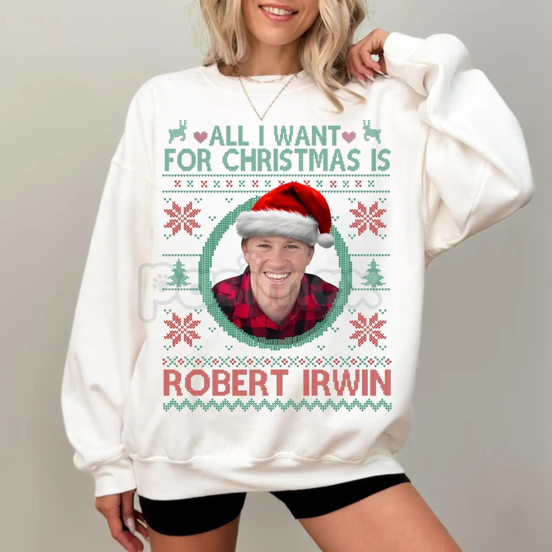 Pasimax Robert Irwin DWTS 2025 Ugly Christmas Sweatshirt – Wildlife Warrior Dancing Star Holiday Tee — lifestyle context