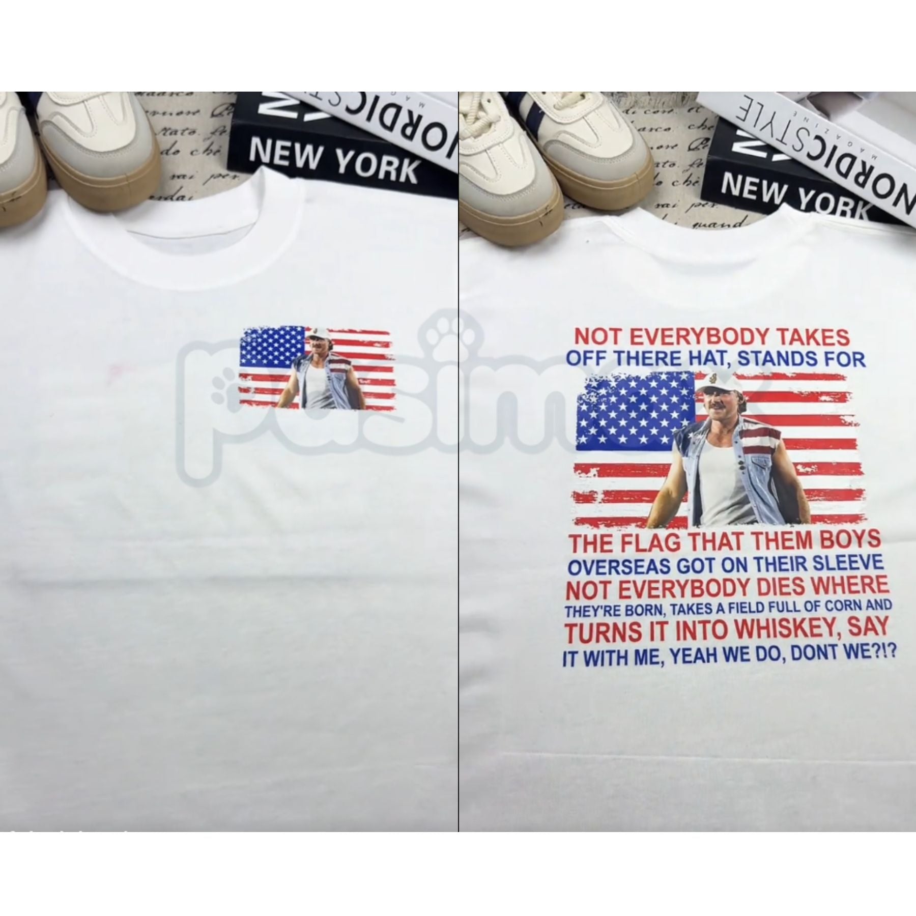 MW "4th of July" Country Music T-Shirt – Retro Patriotic Graphic Tee, Premium 100% Cotton Fan Tribute Top, Soft Lived-In Heavyweight Summer Anthem Shirt, Made in USA