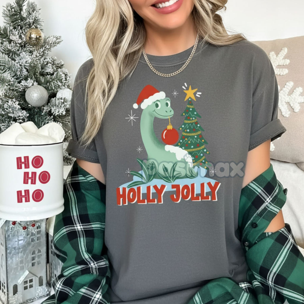 Pasimax 'Holly Jolly' Christmas T-shirt — lifestyle context