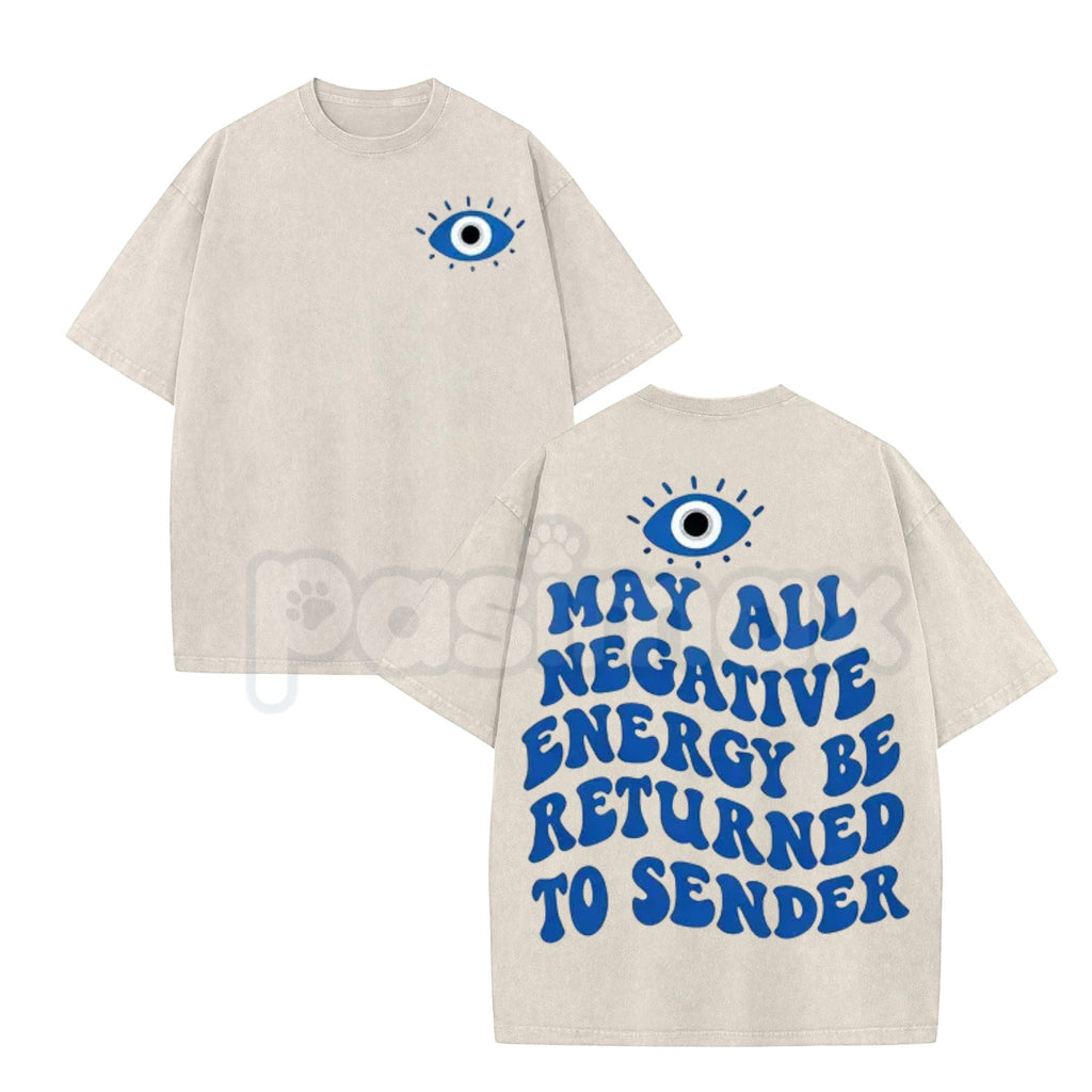 Pasimax Evil Eye Energy Shield Washed T-Shirt — lifestyle context
