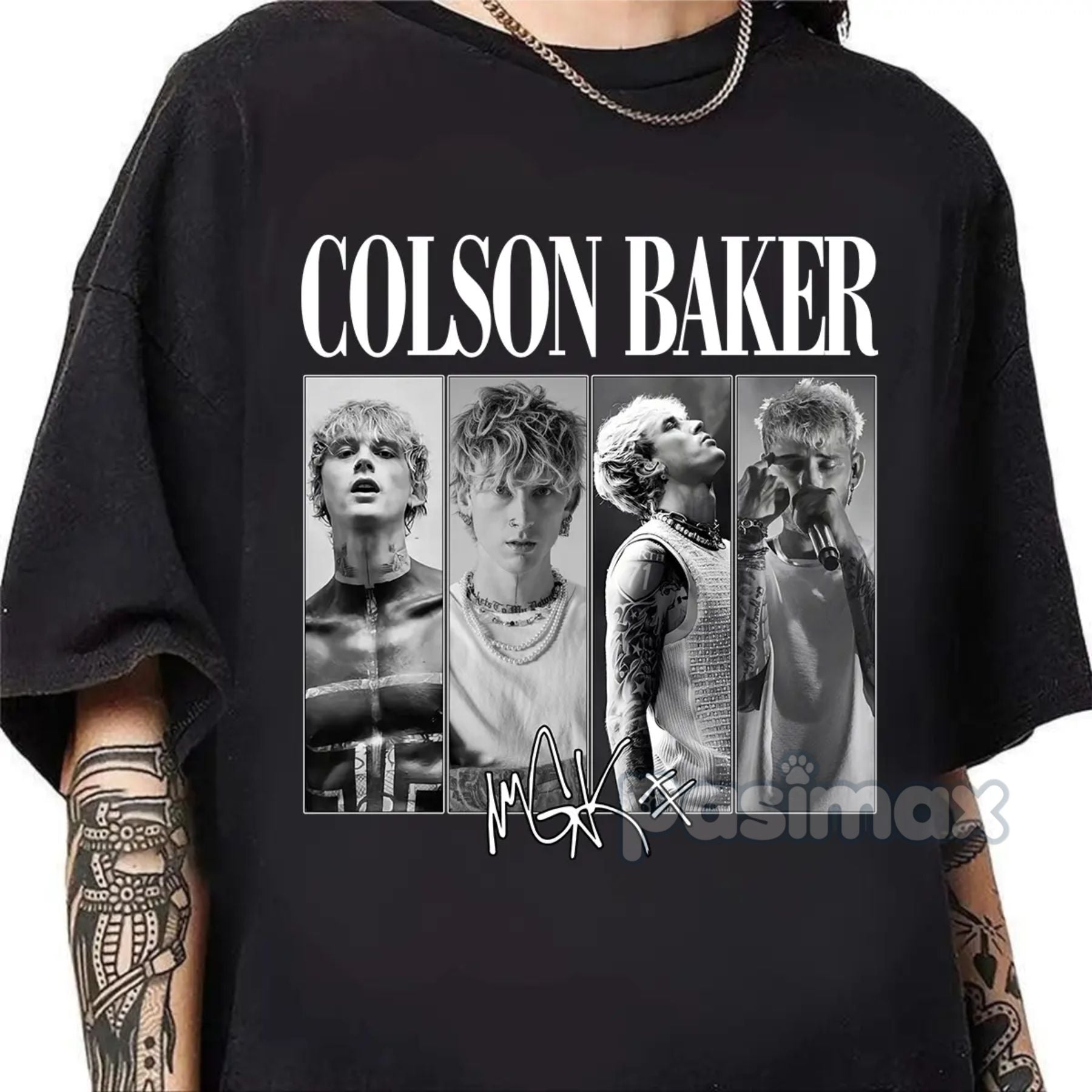 Pasimax Classic Rock Band Graphic T-Shirt — lifestyle context