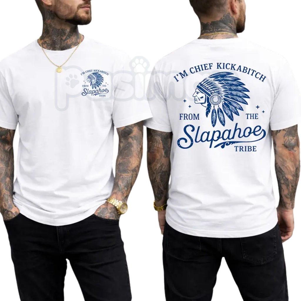 Pasimax "Chief Kickabitch" Funny Sarcastic T-Shirt — lifestyle context