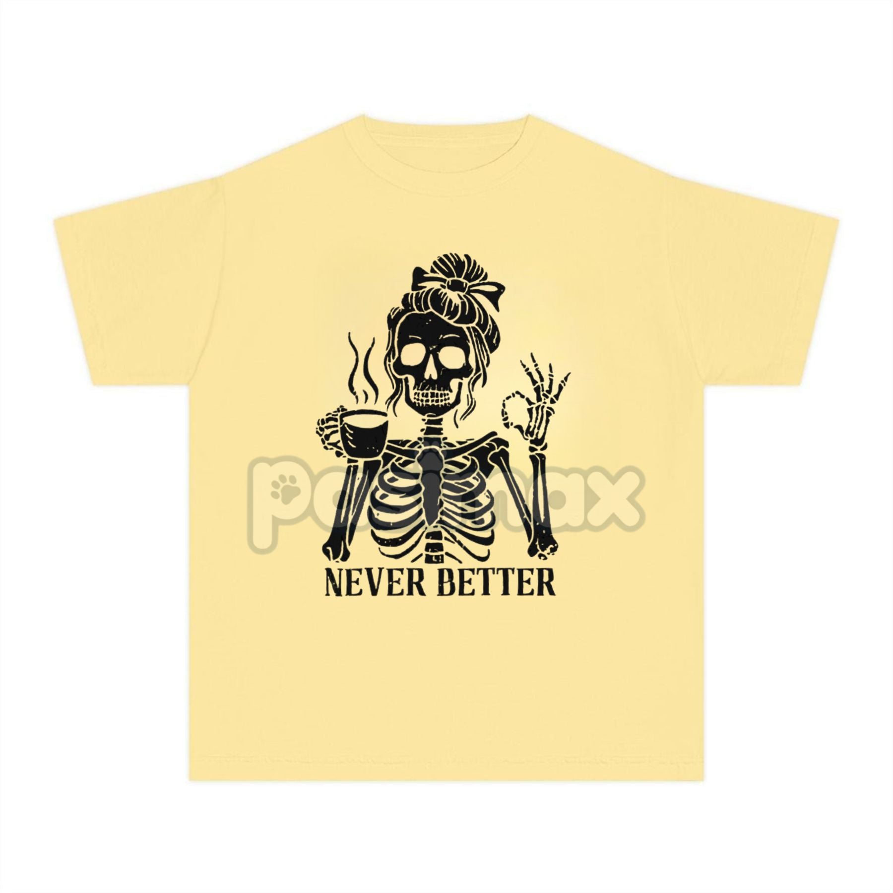 Pasimax Comfort Colors® 'Never Better' Skeleton Shirt — lifestyle context