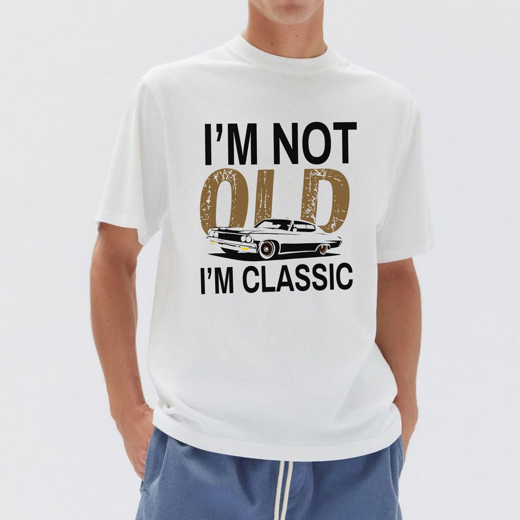 Pasimax "I’m Not Old I’m Classic" Vintage Car T-Shirt — lifestyle context