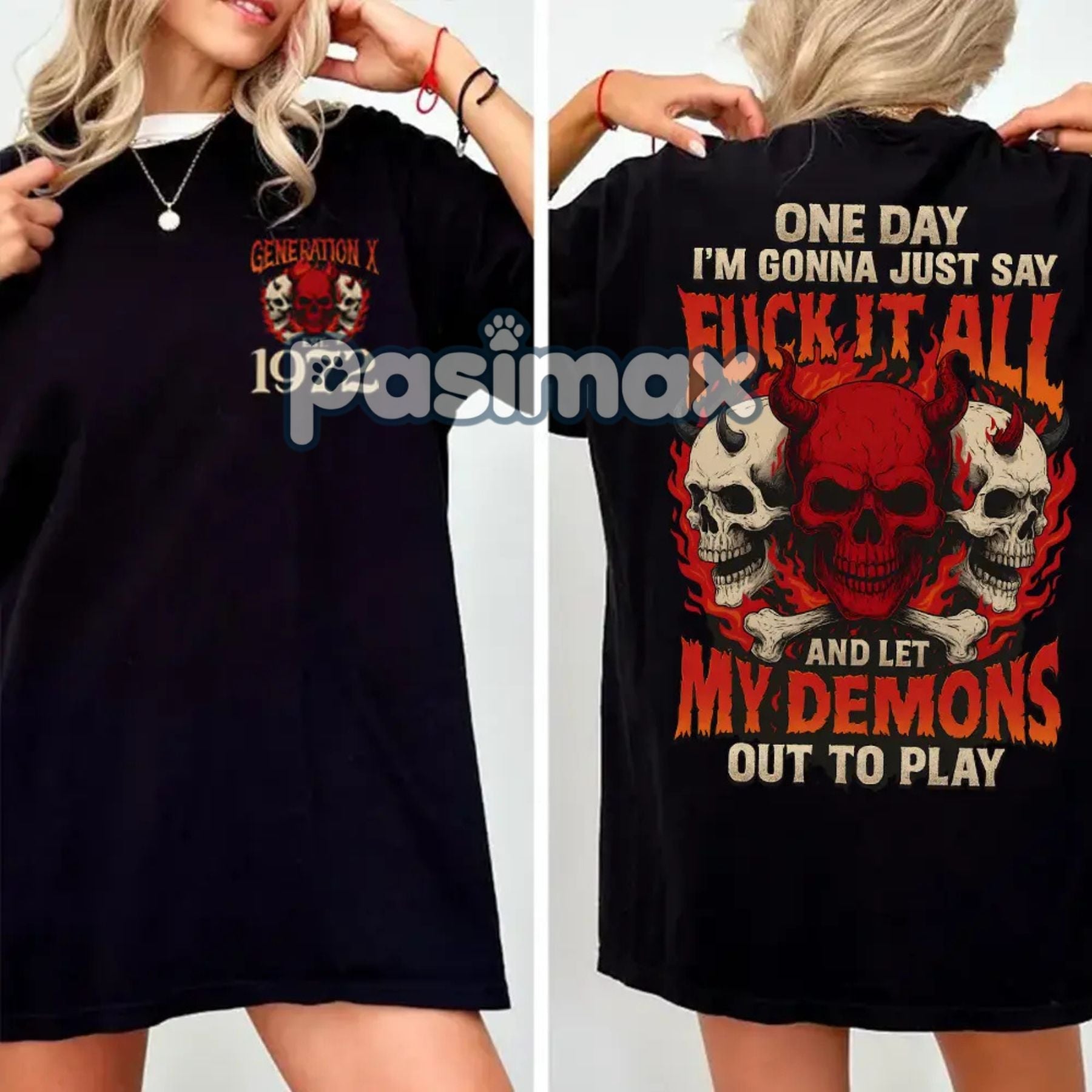 Pasimax Funny Gen X "One Day I'm Gonna Say F.I.A" T-Shirt — lifestyle context
