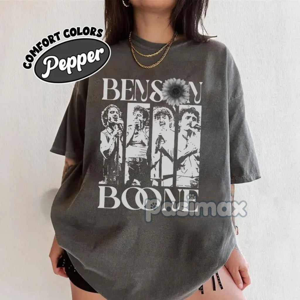 Pasimax Comfort Colors Benson Boone Shirt — lifestyle context