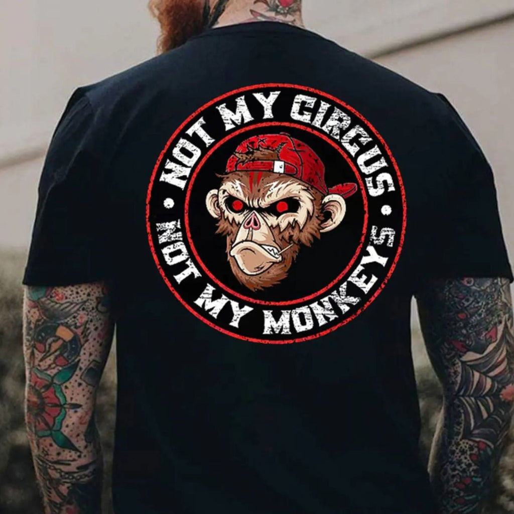Pasimax "Not My Circus Not My Monkeys" T-Shirt — lifestyle context