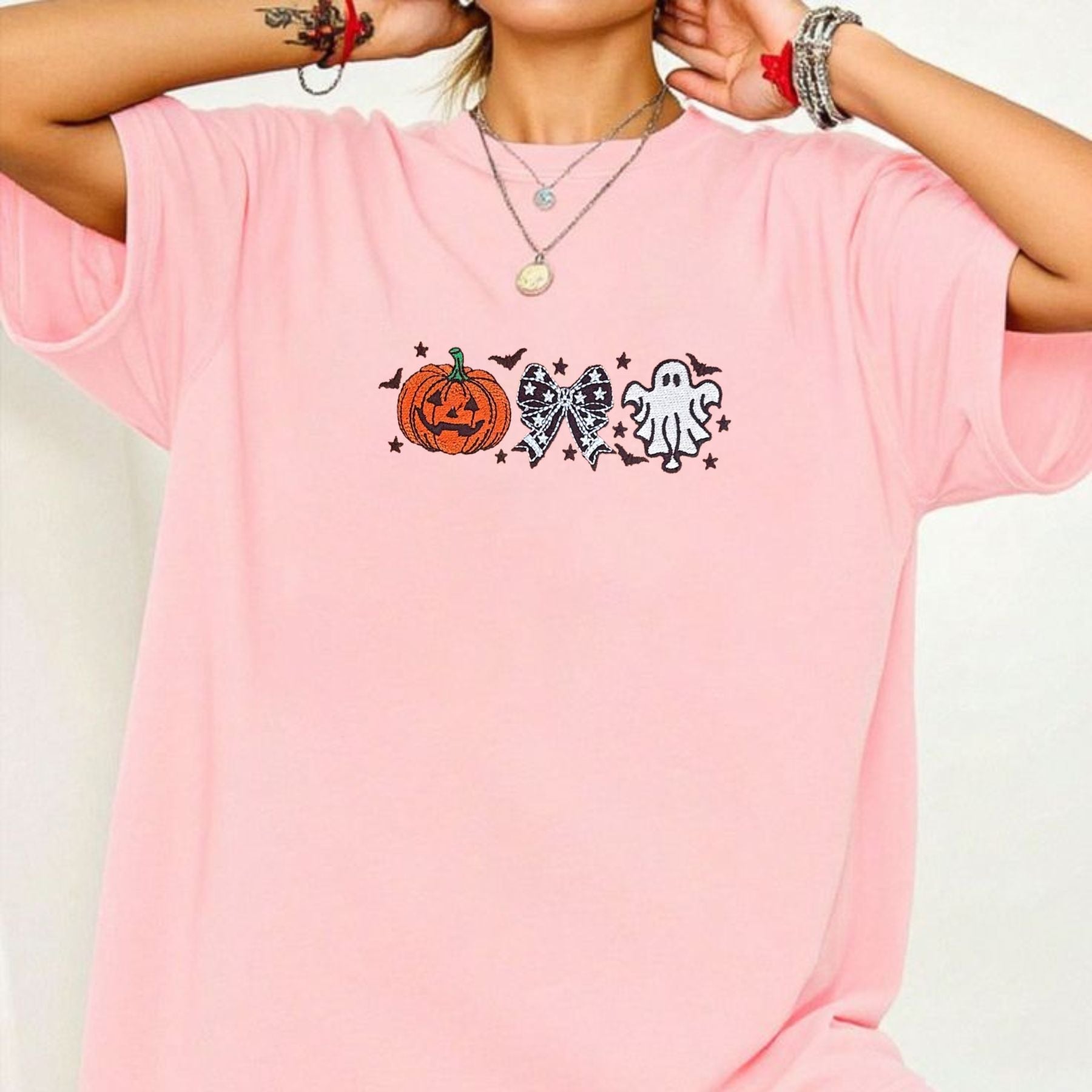 Pasimax Cutesy Spooky Bows T-Shirt — side view