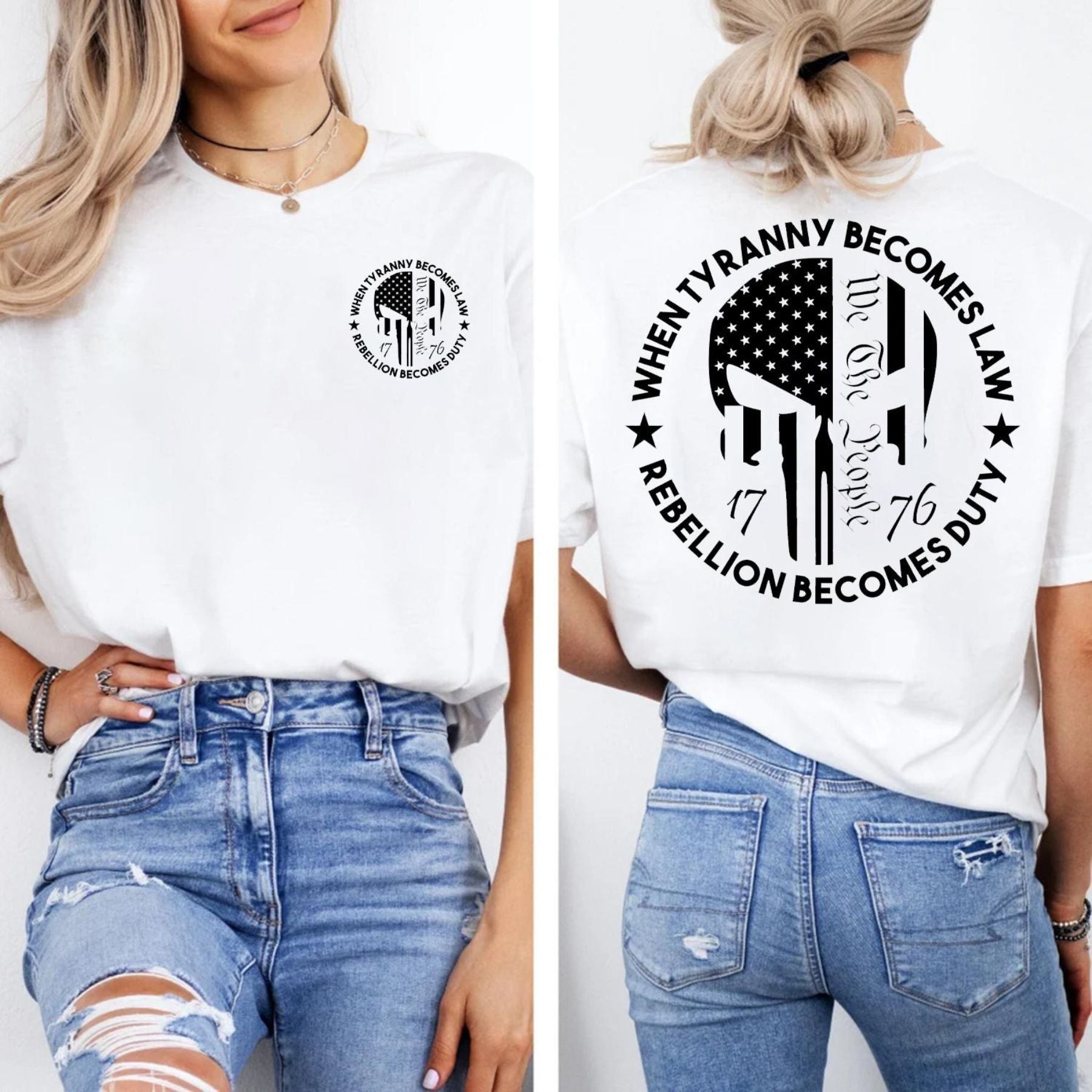 Pasimax "We The People 1776 Rebellion" Shirt — lifestyle context
